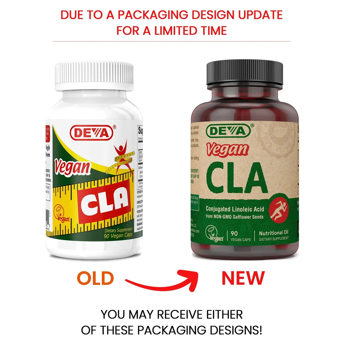 DEVA Vegan Vitamins Conjugated Linoleic Acid (CLA) 90 Capsules | Non-GMO Safflower Oil - view 2