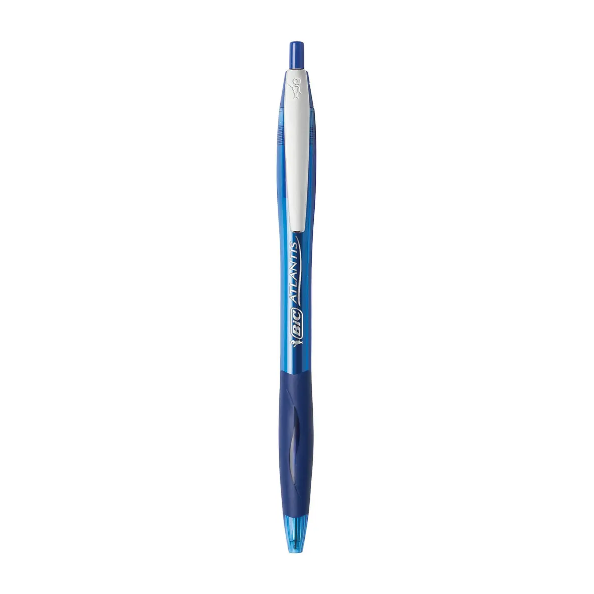 BIC Glide Blue Retractable Ballpoint Pens, Medium Point, 1.0mm, 2-Count | Smooth Ink Flow - view 2