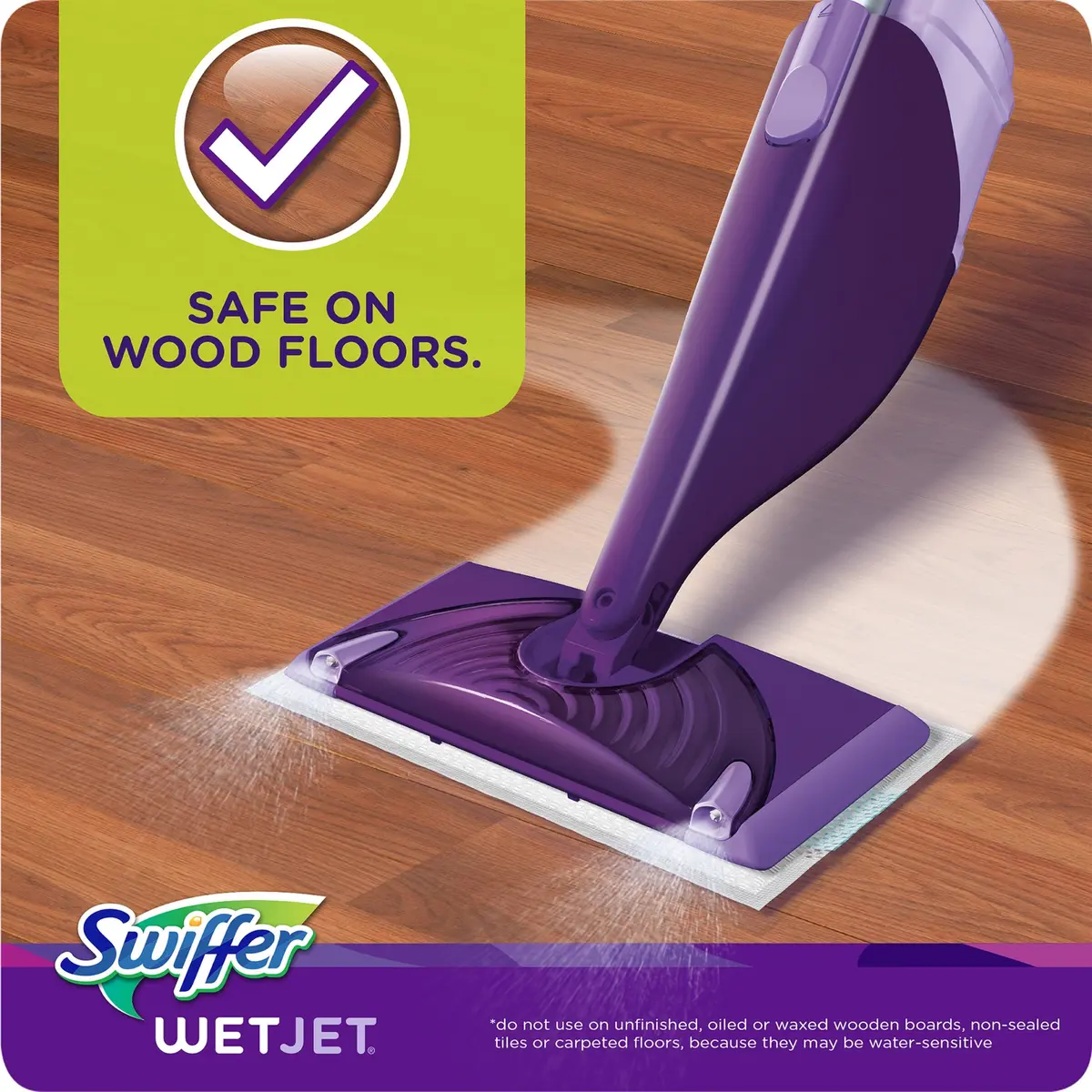Swiffer WetJet Hardwood Floor Cleaner Pads 12 Count | Absorbs Dirt & Grime - view 7