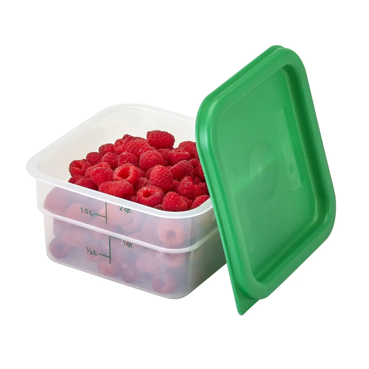 Cambro Classic Series Square Food Storage Container 1.9L (2 QT) | Airtight Polypropylene for Kitchen Pantry - view 2