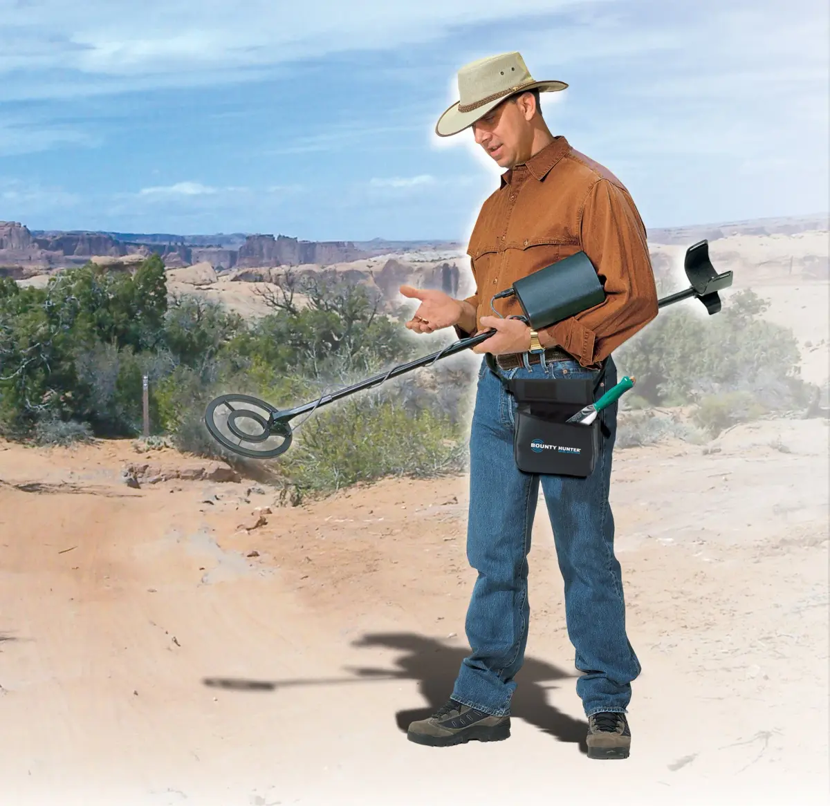 Bounty Hunter Quick Silver Metal Detector with Pinpointer | 8" Waterproof Coil, LCD Display, 1.9 lbs - view 5