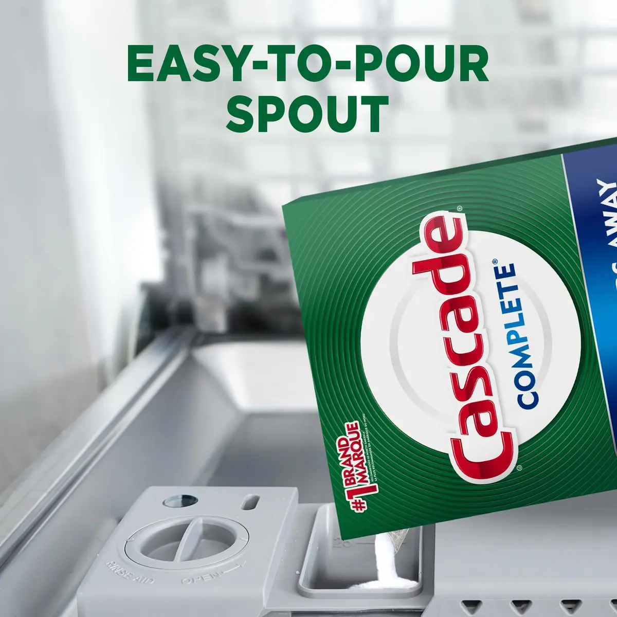 Cascade Complete Powder Dishwasher Detergent 75 oz | Fresh Scent, Phosphate Free, 24-Hour Food Removal - view 5