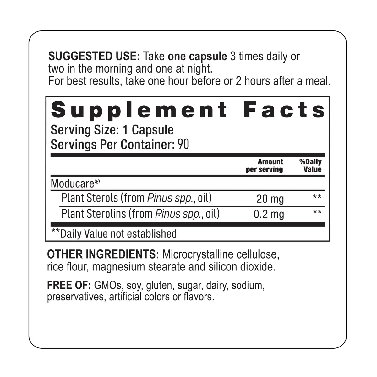 Kyolic Moducare Immune Balance* Plant Sterols and Sterolins, 90 Capsules | Supports Immune System Balance - view 3