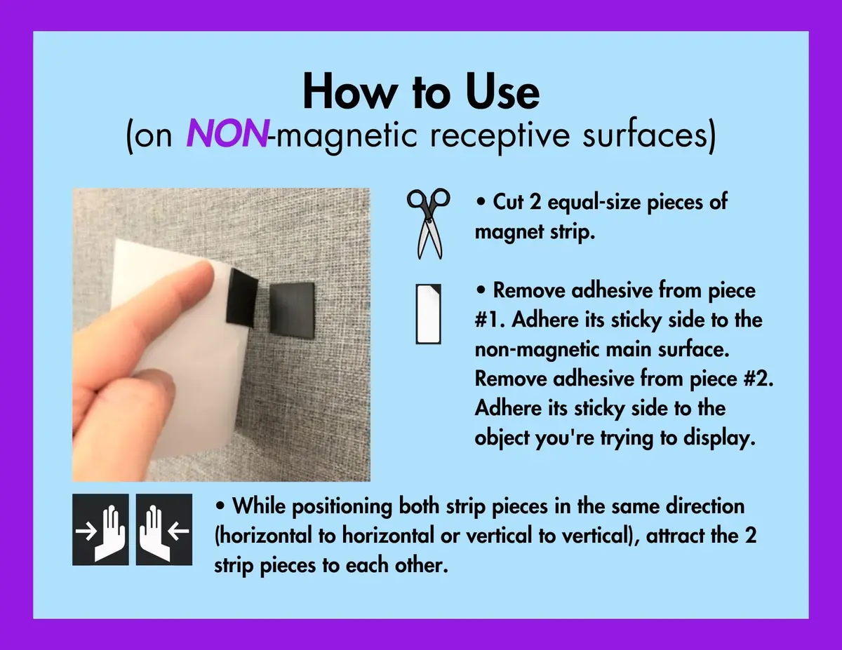 Dowling Magnets Adhesive Magnet Strip 1"W x 10' | Flexible magnetic strip for crafts & organization - view 6