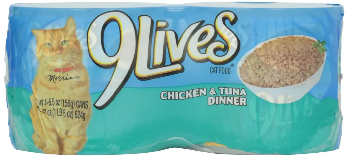 9Lives Cat Food Chicken & Tuna Dinner 5.5 oz | Complete Nutrition for Cats & Kittens - main product image