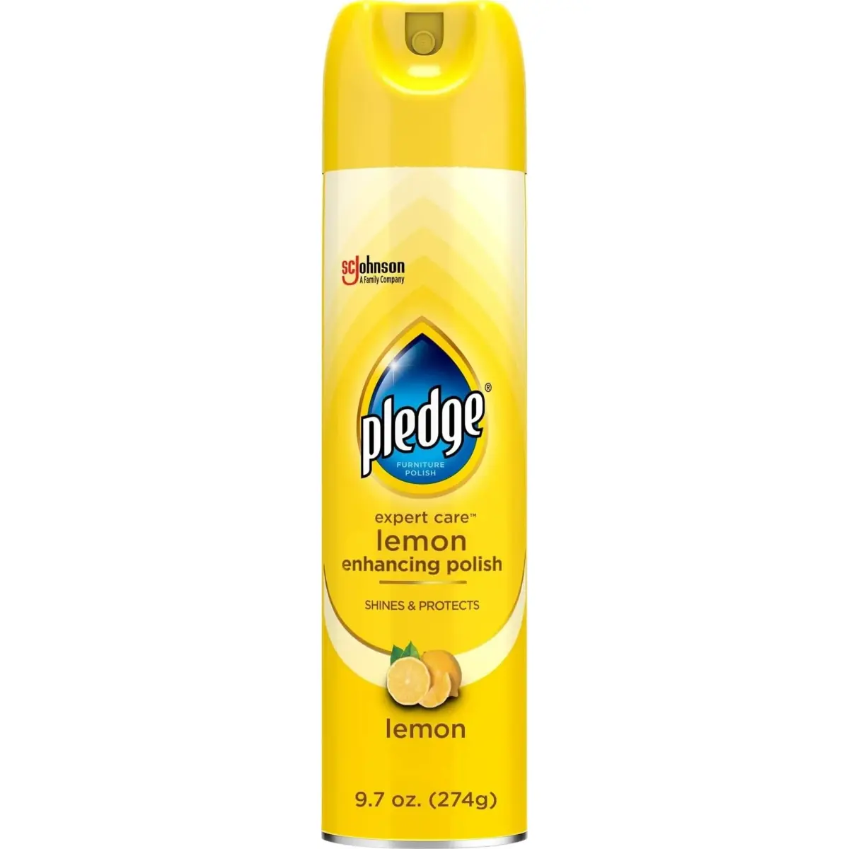 Pledge Expert Care Lemon Enhancing Furniture Polish 275ml (9.7 oz) | Cleans & Protects Sealed Surfaces - main product image