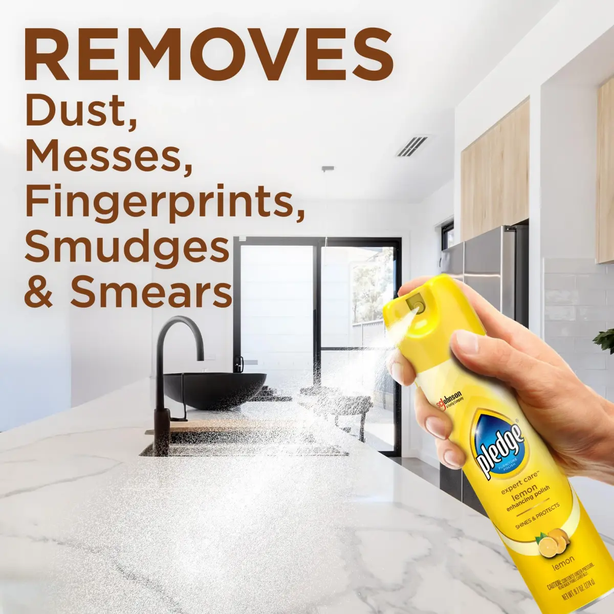 Pledge Expert Care Lemon Enhancing Furniture Polish 275ml (9.7 oz) | Cleans & Protects Sealed Surfaces - view 2