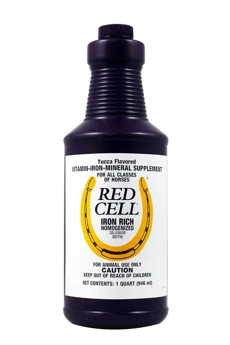 Farnam Red Cell Liquid - 32 oz | Supports Blood Circulation & Coat Shine in Horses - main product image