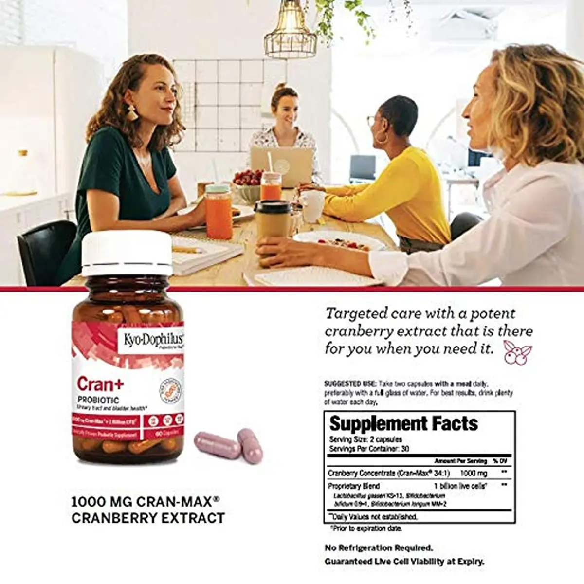 Kyolic Kyo-Dophilus Cran+ Probiotic 60 Capsules | Urinary Tract, Digestive and Bladder Health Support - view 5