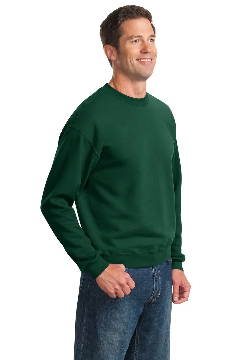 Jerzees NuBlend Crewneck Sweatshirt Maroon Medium | 8-oz Pill-Resistant Fleece for All-Day Comfort - view 4
