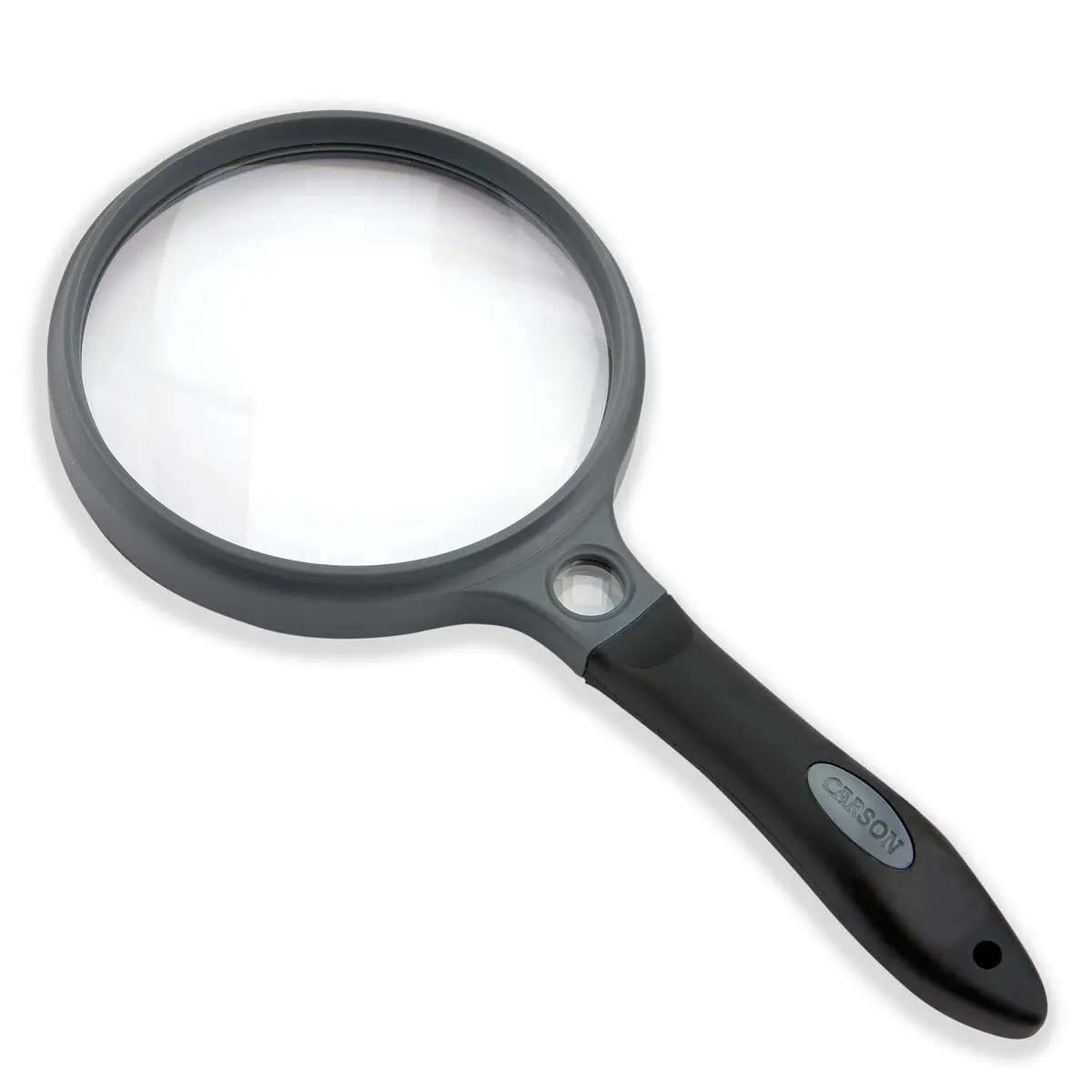 Carson SureGrip 2x Acrylic Magnifier 4.3 inch | Soft-Grip Handheld for Close Inspection - main product image