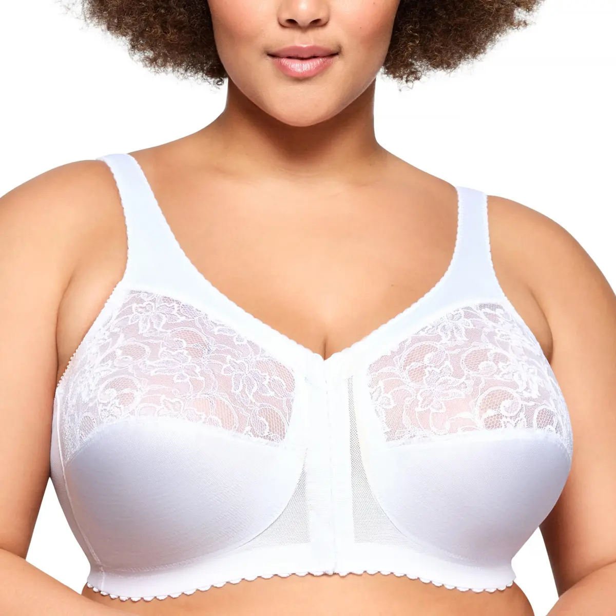 Glamorise Women's Plus Size MagicLift Front-Closure Wirefree Support Bra #1200 | Support & Comfort for Curvy Women - main product image