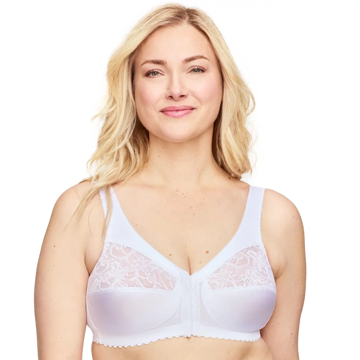 Glamorise Women's Plus Size MagicLift Front-Closure Wirefree Support Bra #1200 | Support & Comfort for Curvy Women - view 8