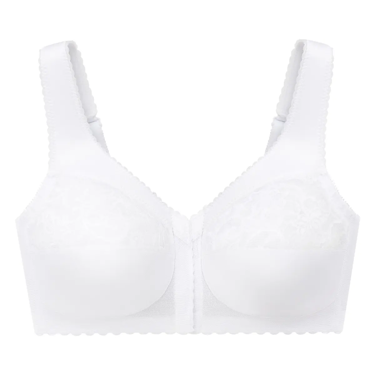 Glamorise Women's Plus Size MagicLift Front-Closure Wirefree Support Bra #1200 | Support & Comfort for Curvy Women - view 4