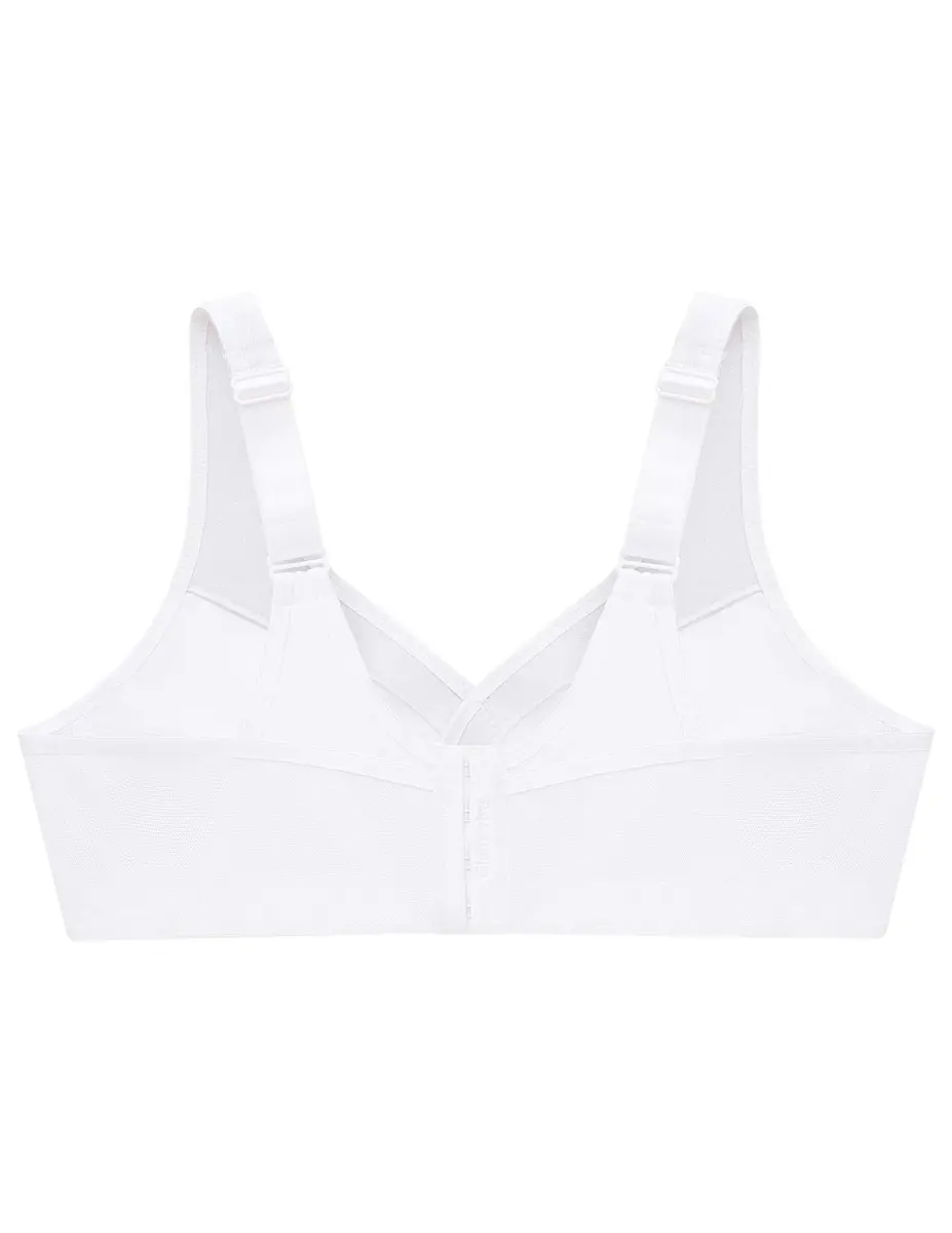 Glamorise Plus Size Support Bra 38DD | Wirefree Cotton Active Bra for Women - view 7