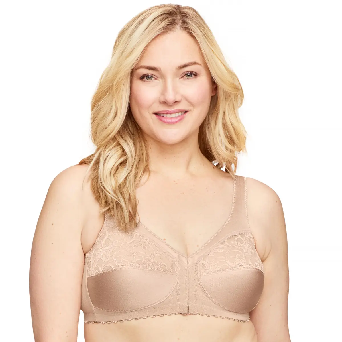 Glamorise Full Figure Plus Size MagicLift Front-Closure Support Bra Wirefree 42D | Comfort & Support - view 8