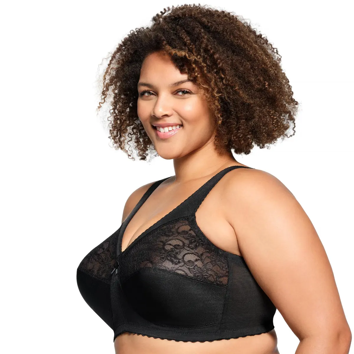 Glamorise Plus Size MagicLift Original Support Bra Wirefree 42D | Wire-Free Lift & Comfort - view 7