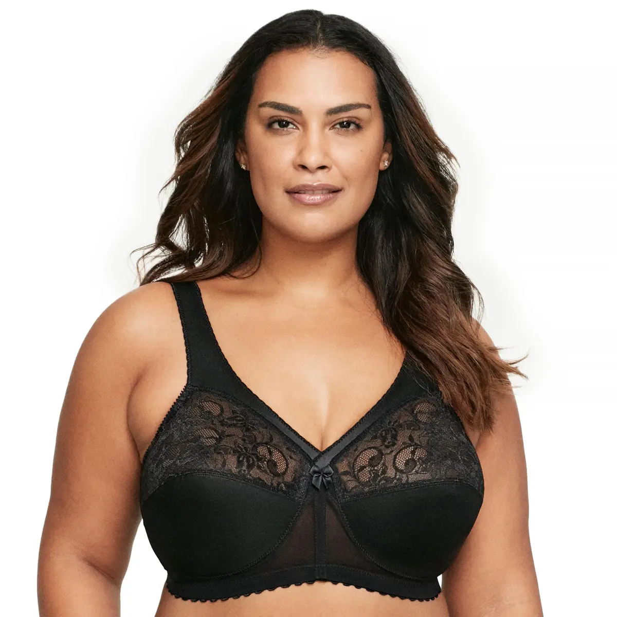 Glamorise Plus Size MagicLift Original Support Bra Wirefree 42D | Wire-Free Lift & Comfort - view 8