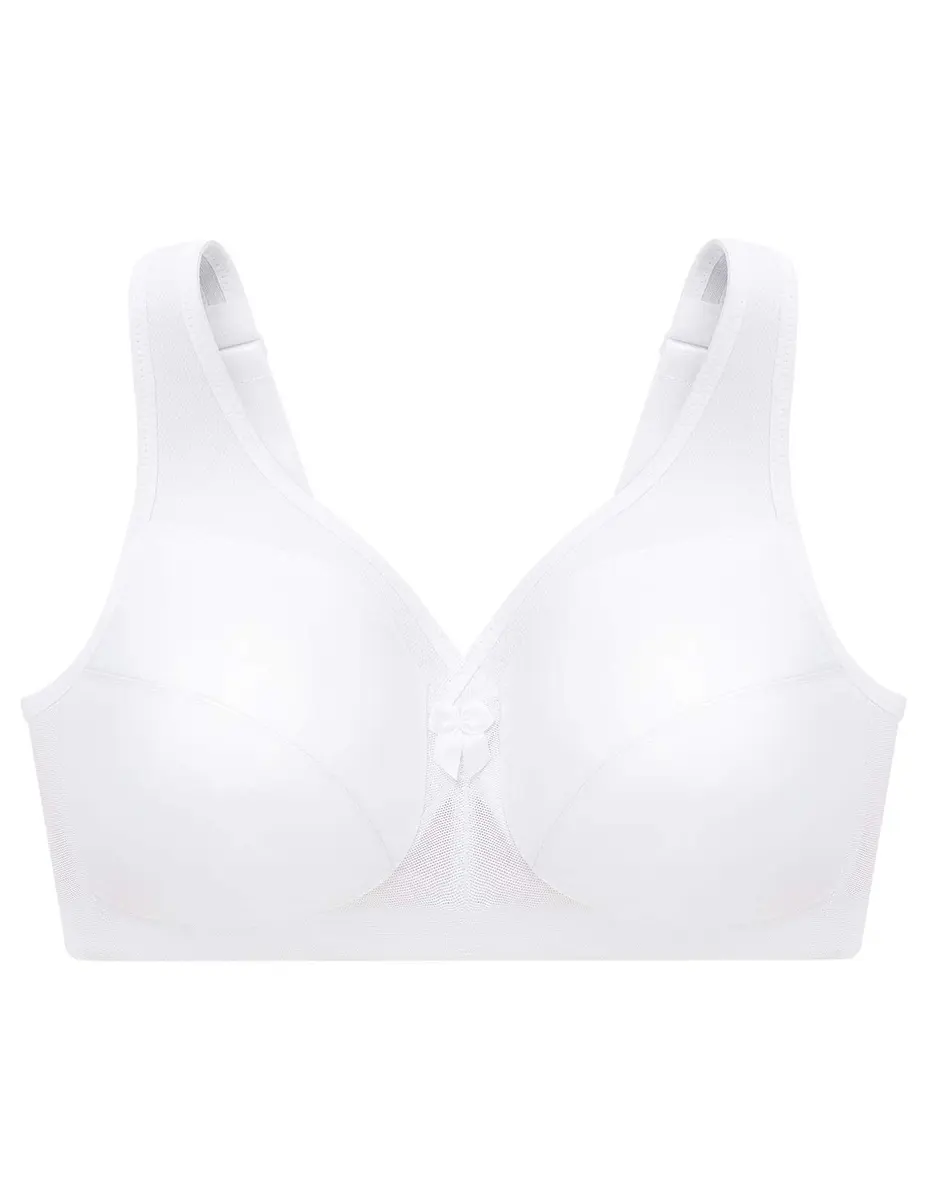 Glamorise Plus Size Support Bra Wirefree 46DD | All-Day Comfort & Support (110-120 chars) - view 3