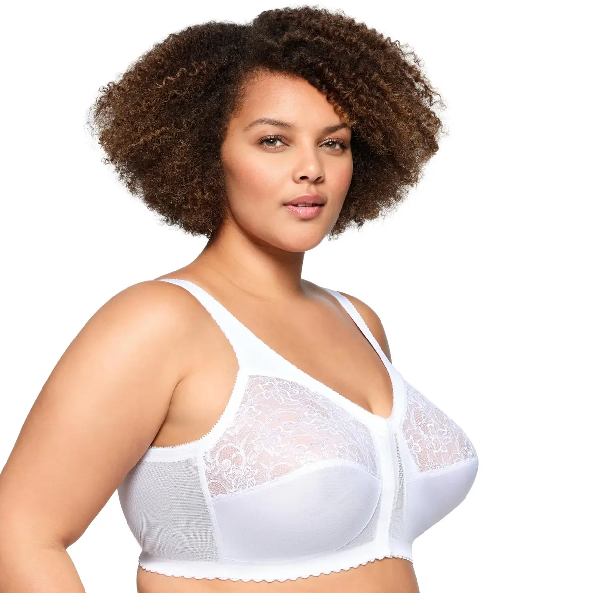 Glamorise Women's Plus Size MagicLift Front-Closure Wirefree Support Bra #1200 | Support & Comfort for Curvy Women - view 7