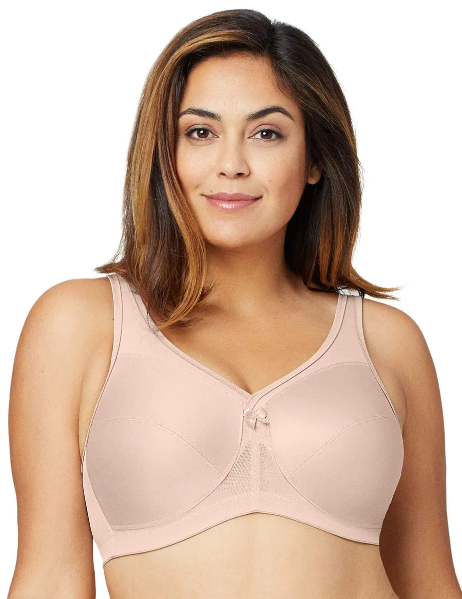 Glamorise Plus Size Support Bra 44H | Wirefree Comfort & Lift for Curvy Women - main product image