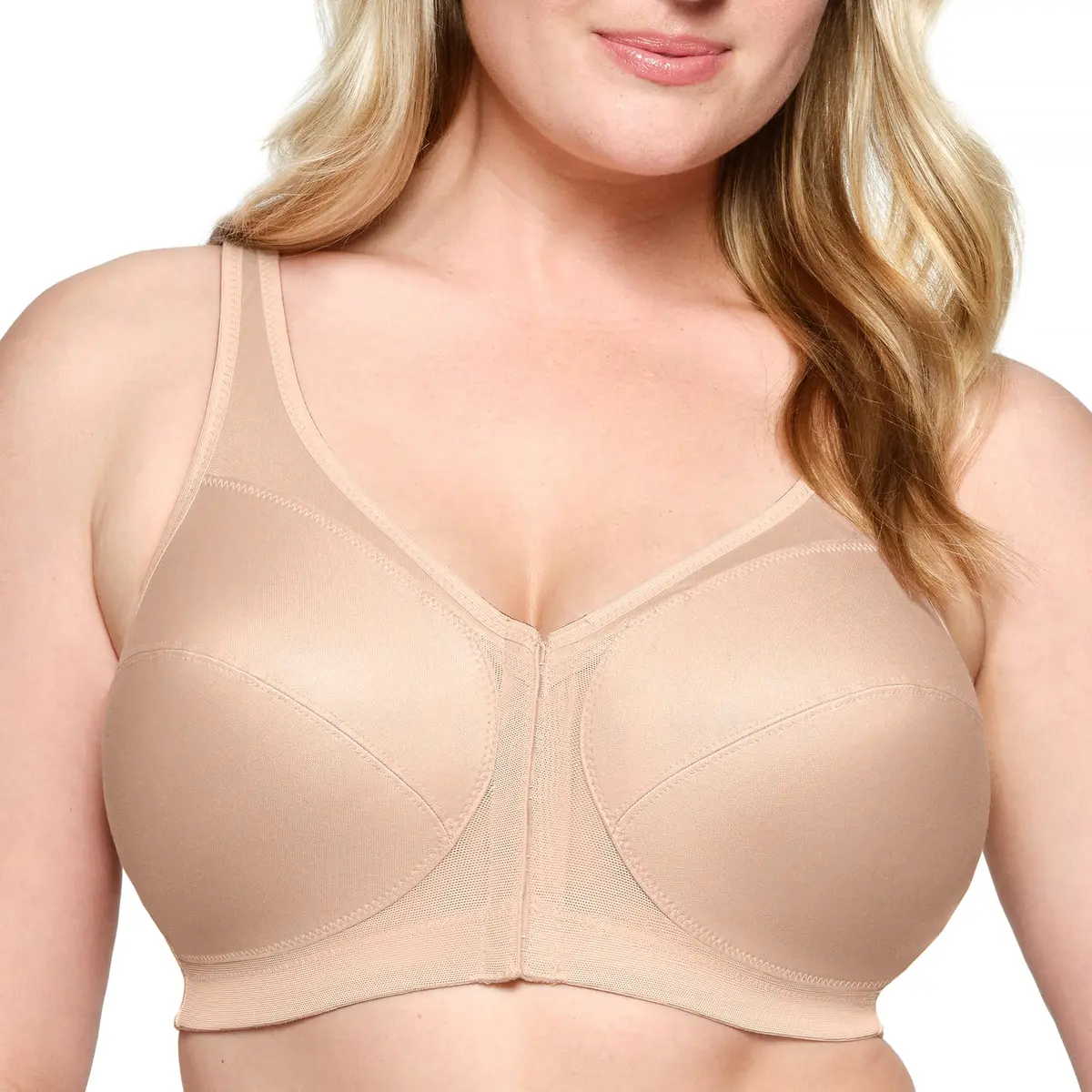 Glamorise Posture Back Front-Closure Full Figure Plus Size MagicLift Bra Wirefree 52H | Support & Posture - main product image