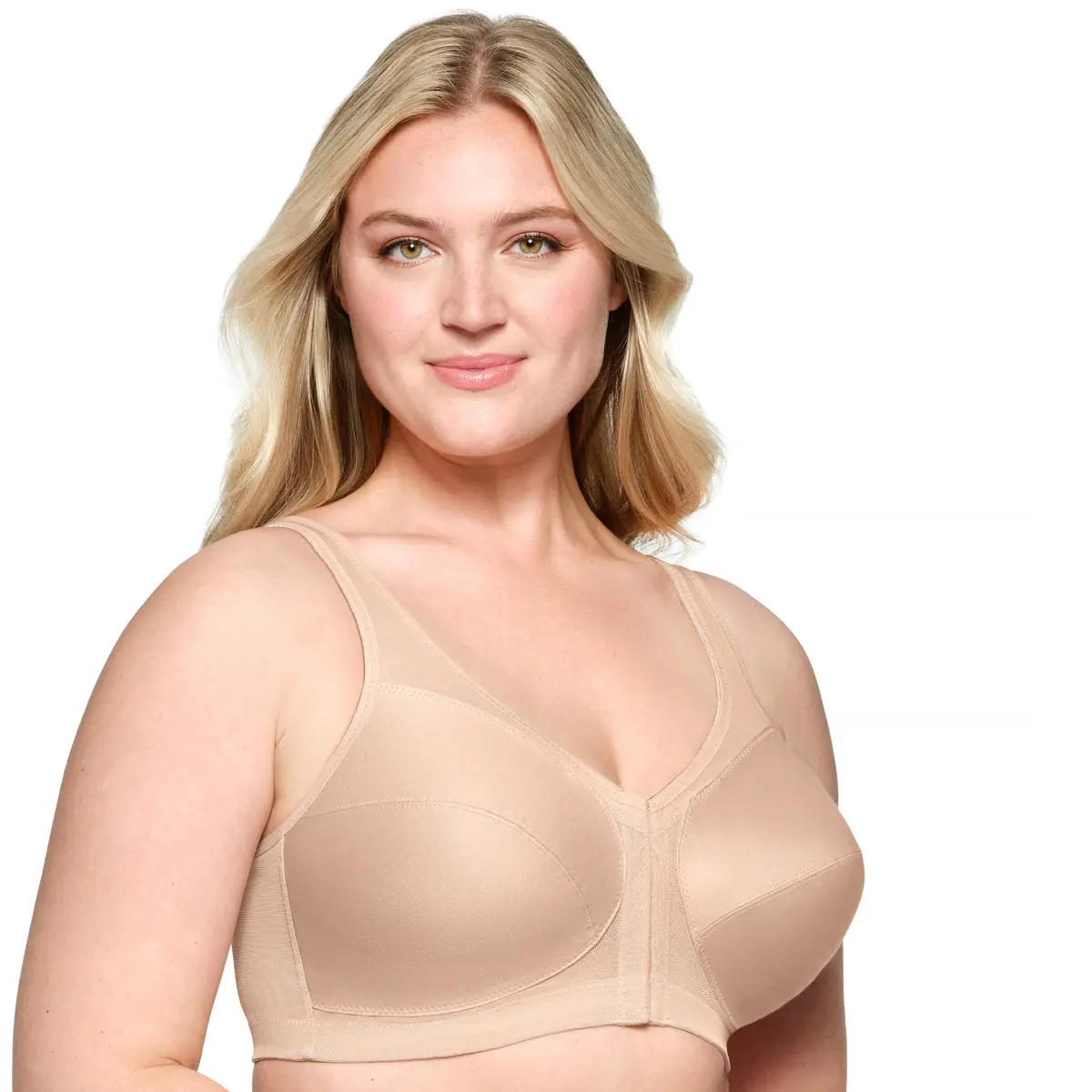 Glamorise Posture Back Front-Closure Full Figure Plus Size MagicLift Bra Wirefree 52H | Support & Posture - view 7