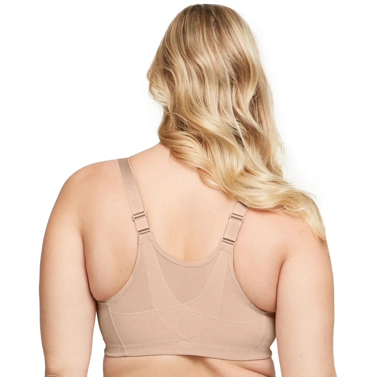 Glamorise Posture Back Front-Closure Full Figure Plus Size MagicLift Bra Wirefree 52H | Support & Posture - view 9