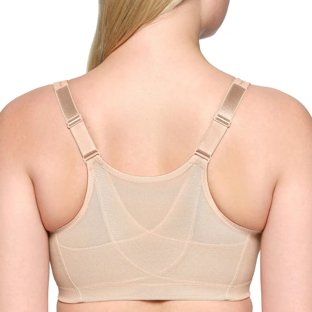 Glamorise Posture Back Front-Closure Full Figure Plus Size MagicLift Bra Wirefree 52H | Support & Posture - view 2