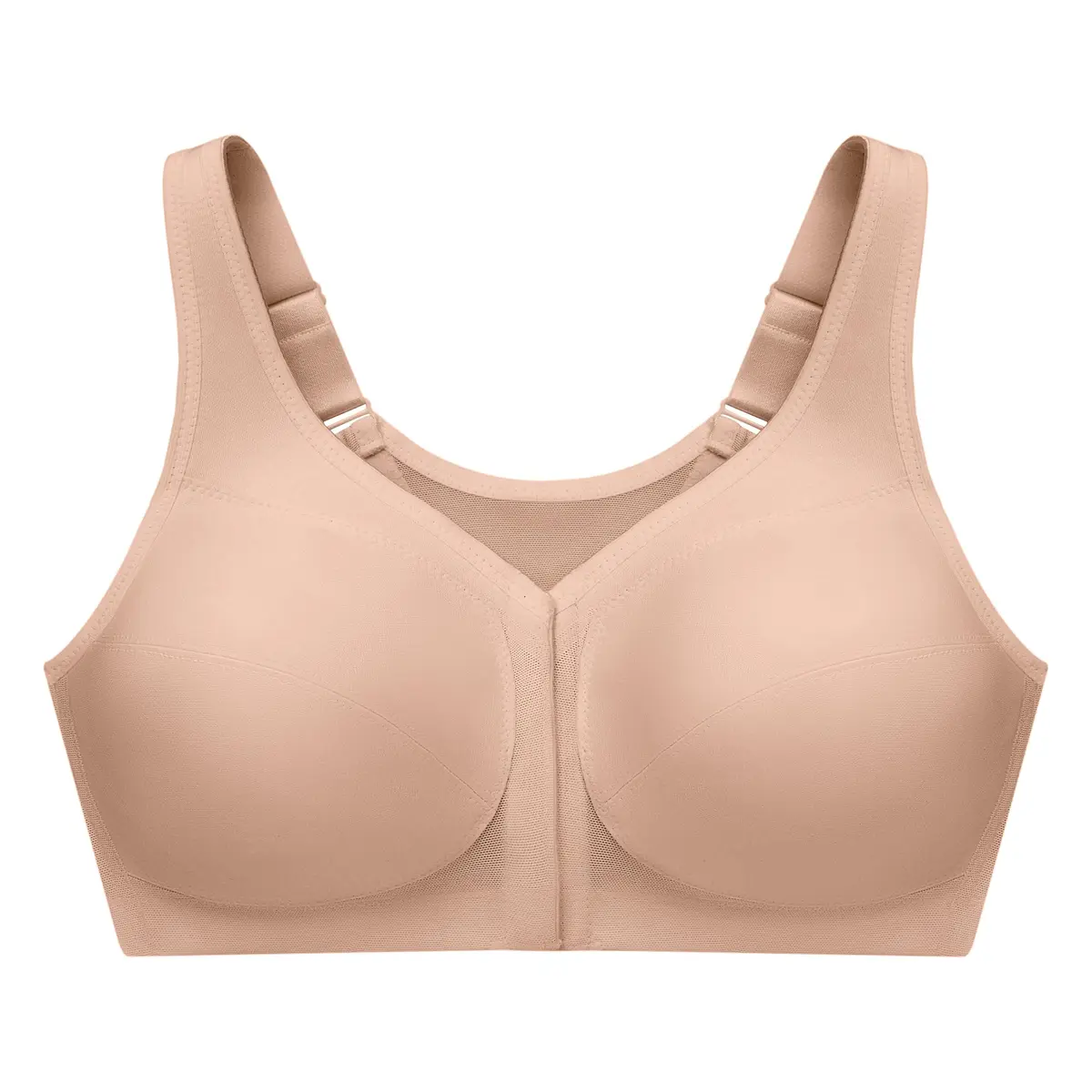 Glamorise Posture Back Front-Closure Full Figure Plus Size MagicLift Bra Wirefree 52H | Support & Posture - view 4