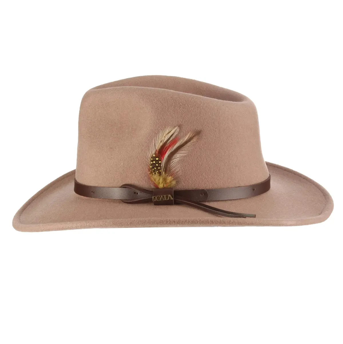 Scala Outback Hat for Men, Wool Felt Sun Hat, Wide Brim UV Protection | Water-Resistant, Fitted, Casual - main product image