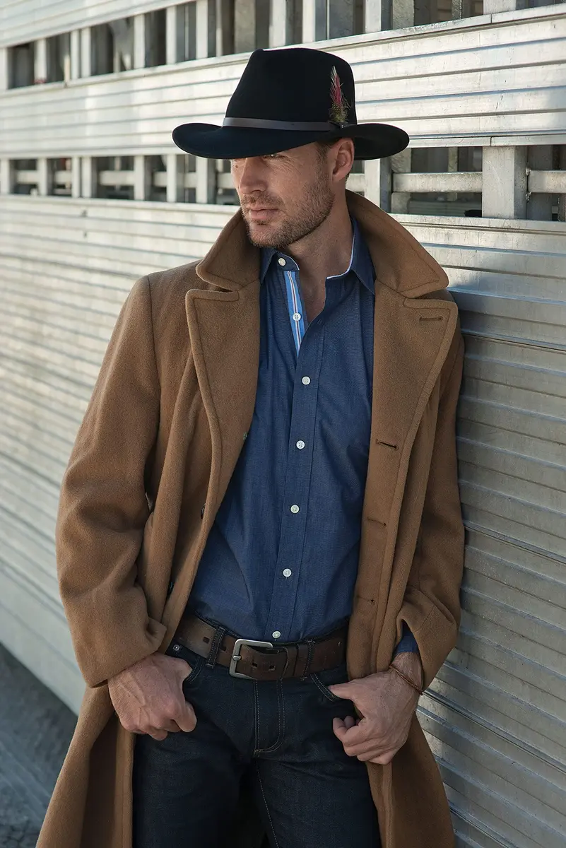 Scala Outback Hat for Men, Wool Felt Sun Hat, Wide Brim UV Protection | Water-Resistant, Fitted, Casual - view 5