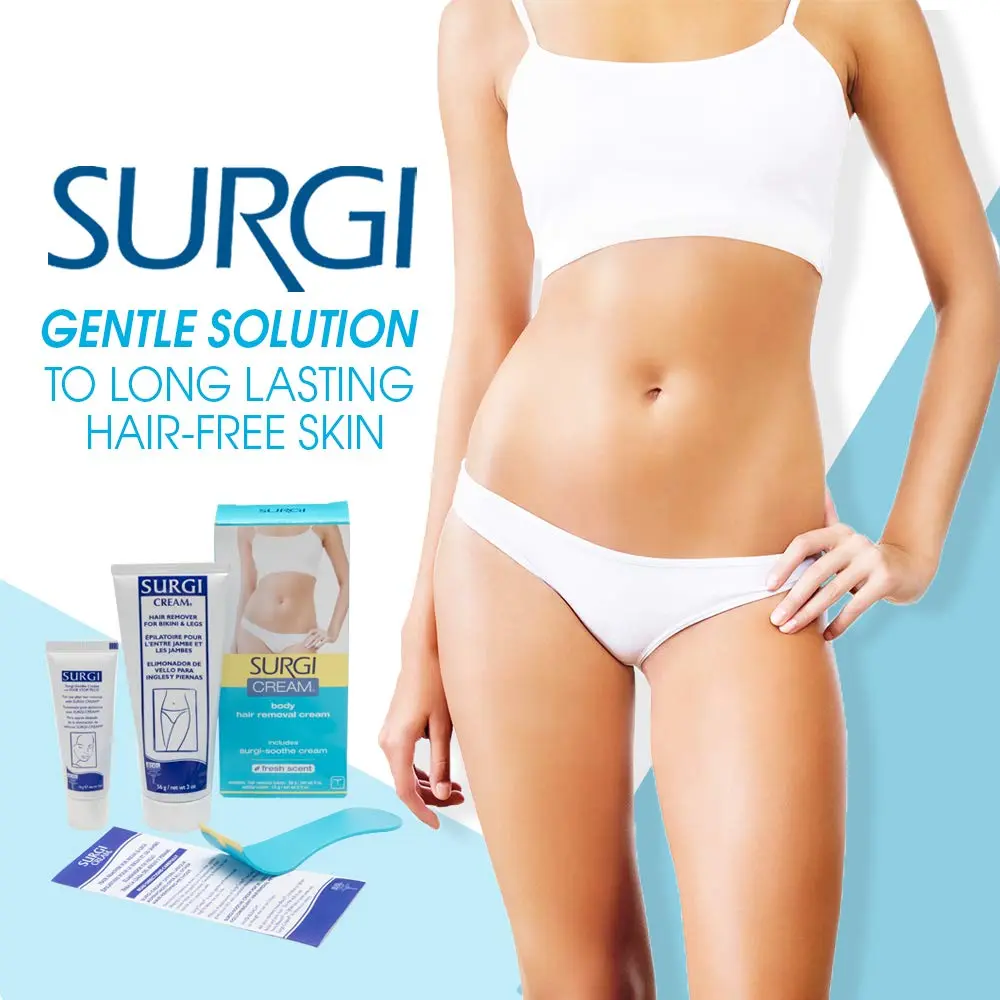 Surgiwax Body Hair Removal Cream Fresh Scent 2 oz | Gentle, Effective & Painless for All Skin Types - view 2