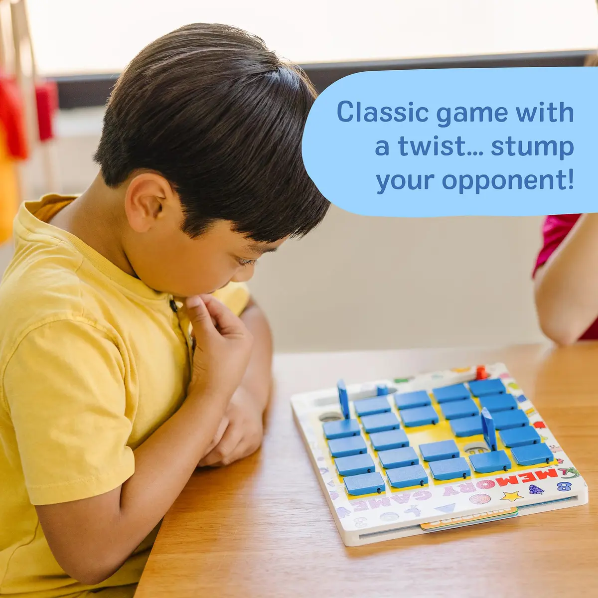 Melissa & Doug Flip-to-Win Portable Wooden Travel Game Board with 25 Flaps & 7 Double-Sided Memory Game Cards for Kids 5+ | Screen-Free Fun - view 2