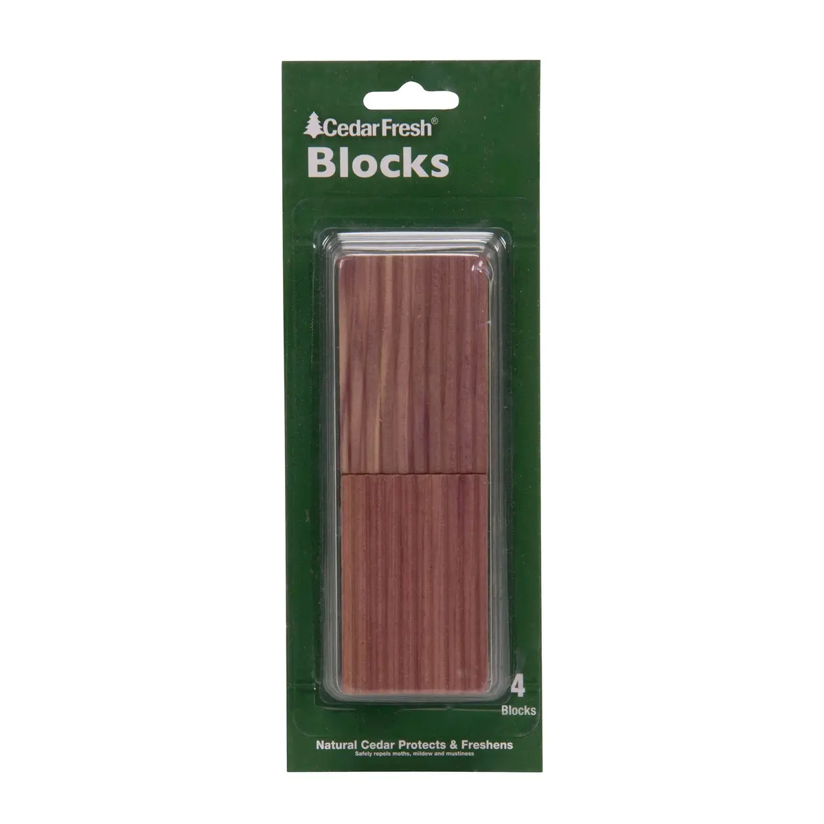 Household Essentials Cedar Blocks 4-Piece Pack | Natural Cedar Scent for Wardrobes & Drawers - view 4