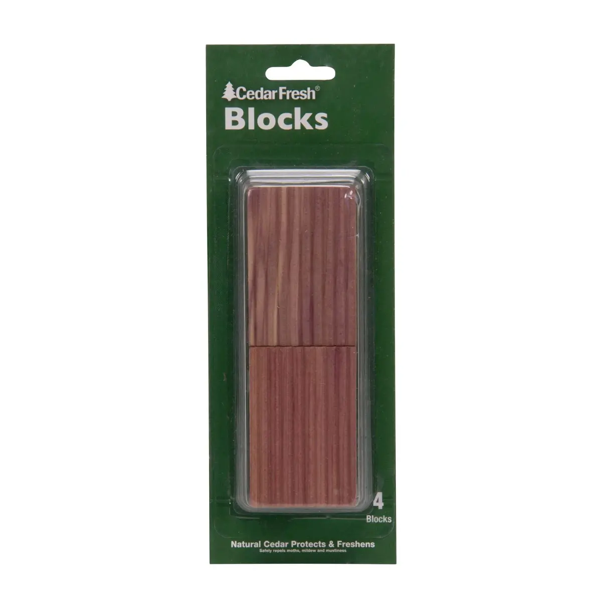 Household Essentials 4-Piece Cedar Fresh Cedar Blocks, Milled Sides for Potency - view 4
