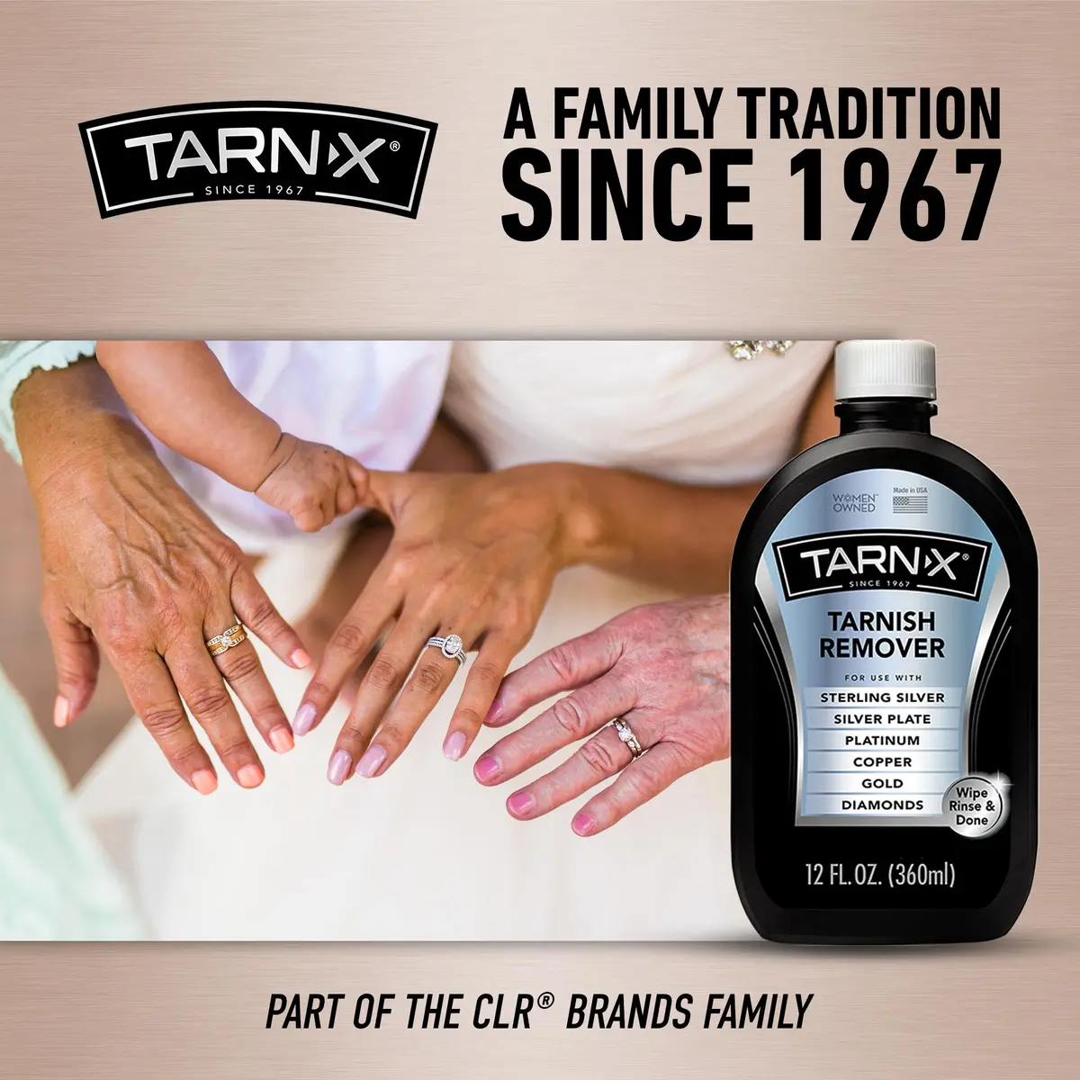 Tarn-X Tarnish Remover 12 Fl Oz | Instantly Restores Silver & Gold Shine - view 7
