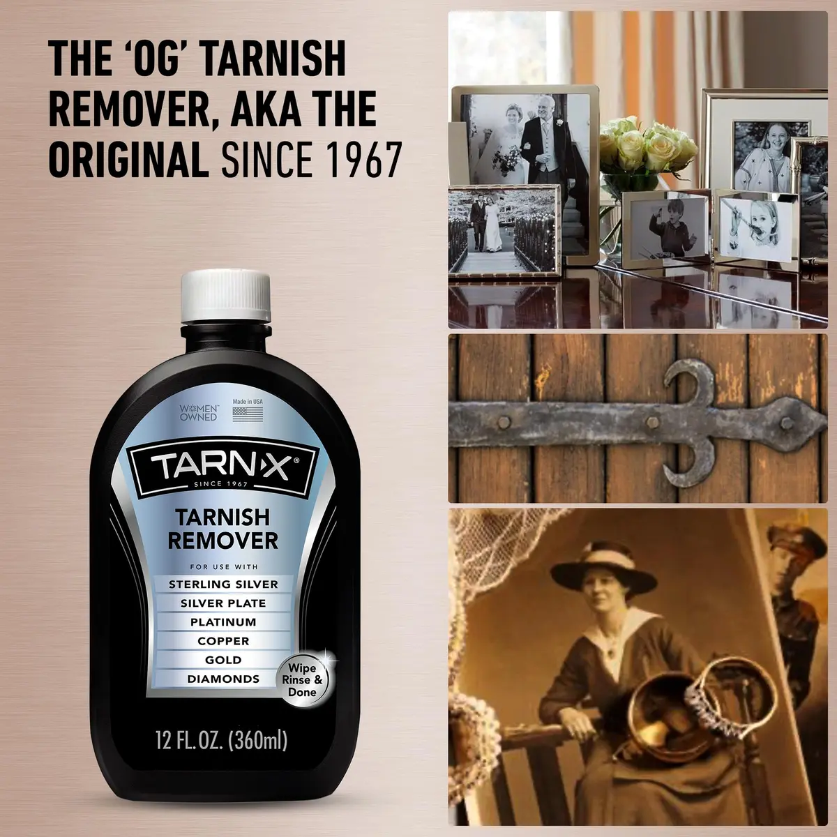 Tarn-X Tarnish Remover 12 Fl Oz | Instantly Restores Silver & Gold Shine - view 2