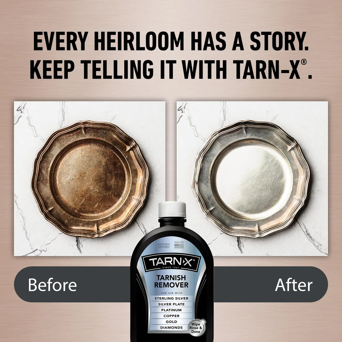 Tarn-X Tarnish Remover 12 Fl Oz | Instantly Restores Silver & Gold Shine - view 4