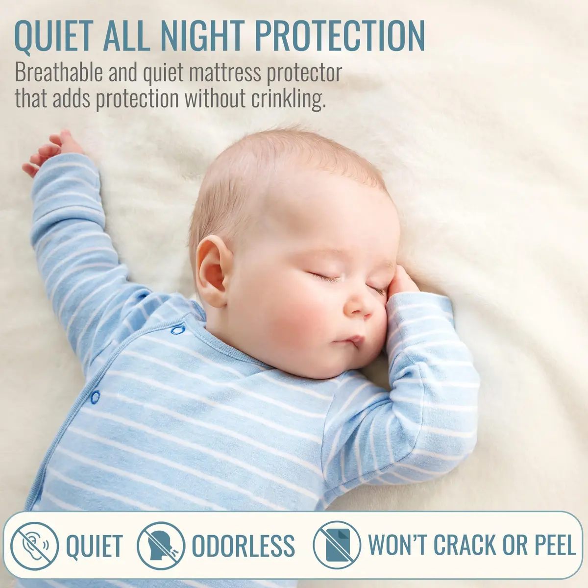 DMI Waterproof Mattress Protector Queen | Zippered Fit & Extended Mattress Life - view 4