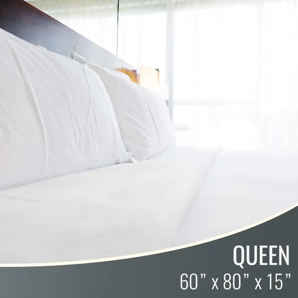 DMI Waterproof Mattress Protector Queen | Zippered Fit & Extended Mattress Life - view 2