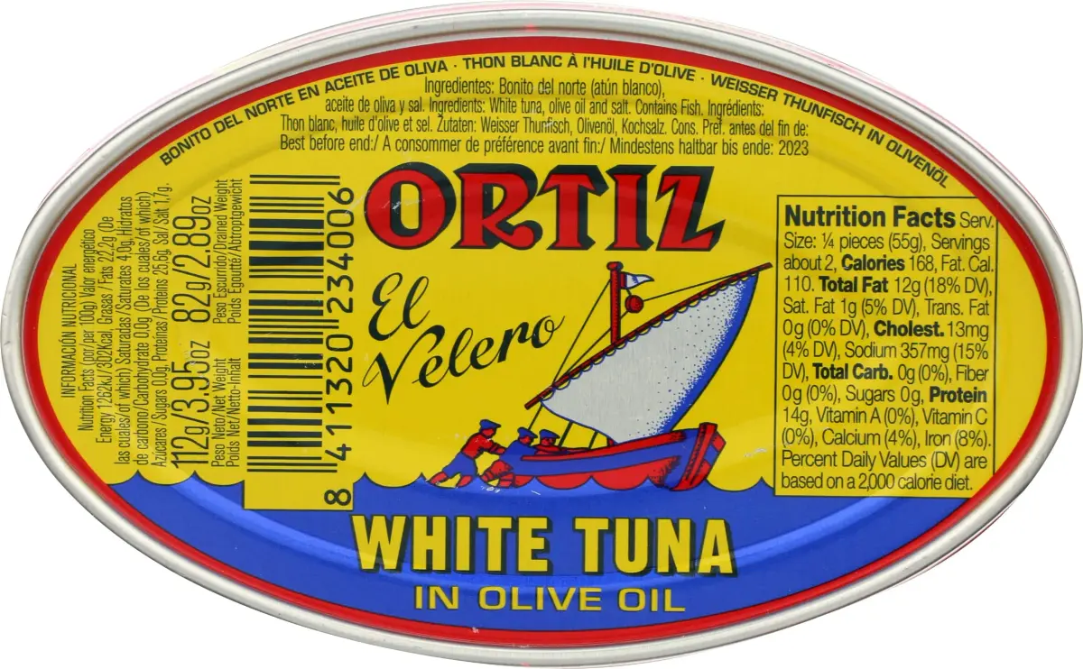 Ortiz White Tuna in Olive Oil, 112g (3.95oz) | Spanish Wild Caught Bonito del Norte - view 7
