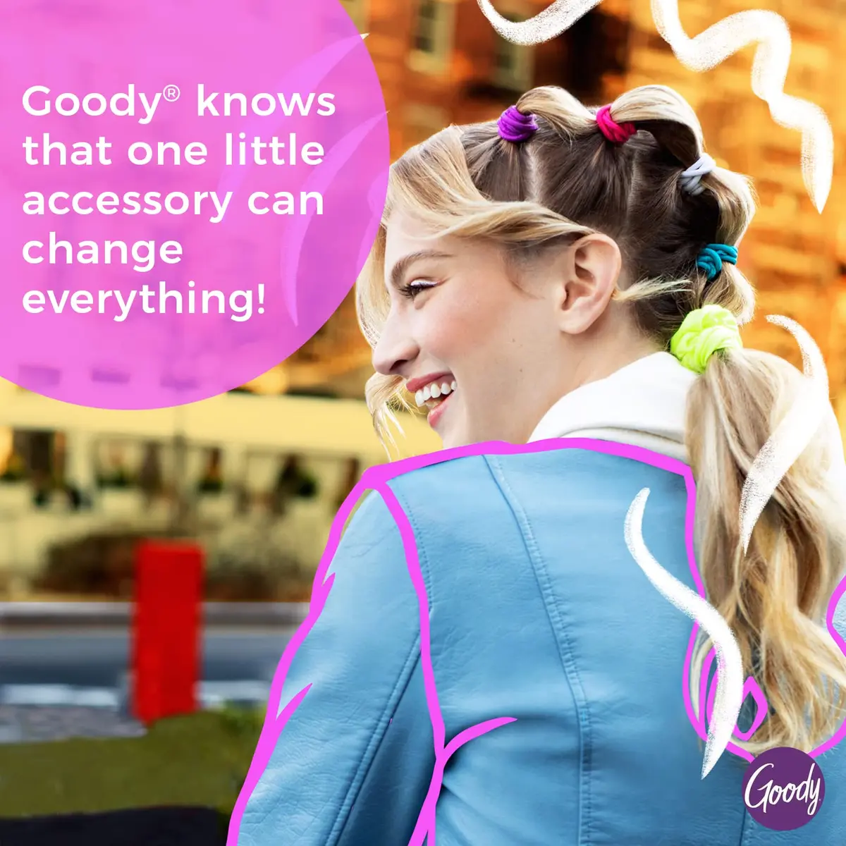 Goody X-Large Foam Hair Rollers (8 Count, Pink) | Heat-Free Curls Overnight - view 4