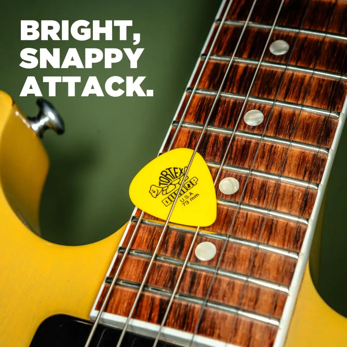 Jim Dunlop Tortex Standard 0.88mm Green Guitar Picks (72-Pack) | Bright Attack & Superior Grip - view 3