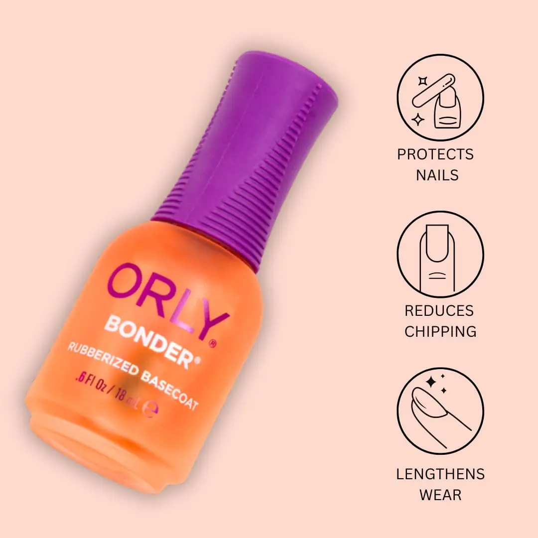 Orly Bonder Nail Polish Base Coat 0.6 fl oz | Rubberized Long-Lasting Adhesion - view 5