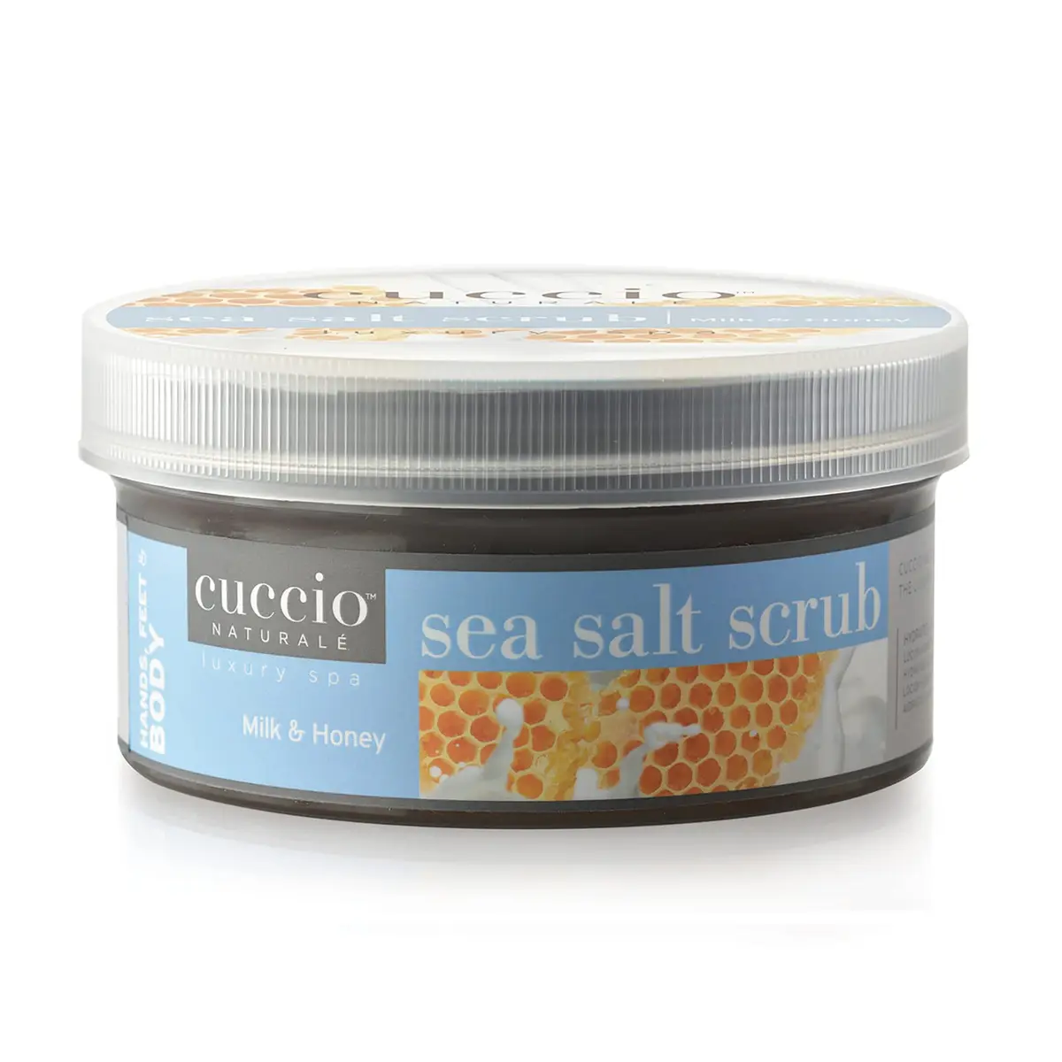 Cuccio Naturalé Sea Salt Scrub 19.5 Oz | Gently Exfoliates & Moisturizes with Milk & Honey - main product image