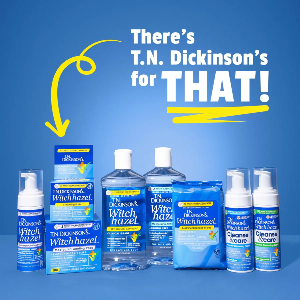 T.N. Dickinson's Witch Hazel Astringent 237ml (8 Fl Oz) | Natural Cleansing & Soothing for Face & Body - view 7