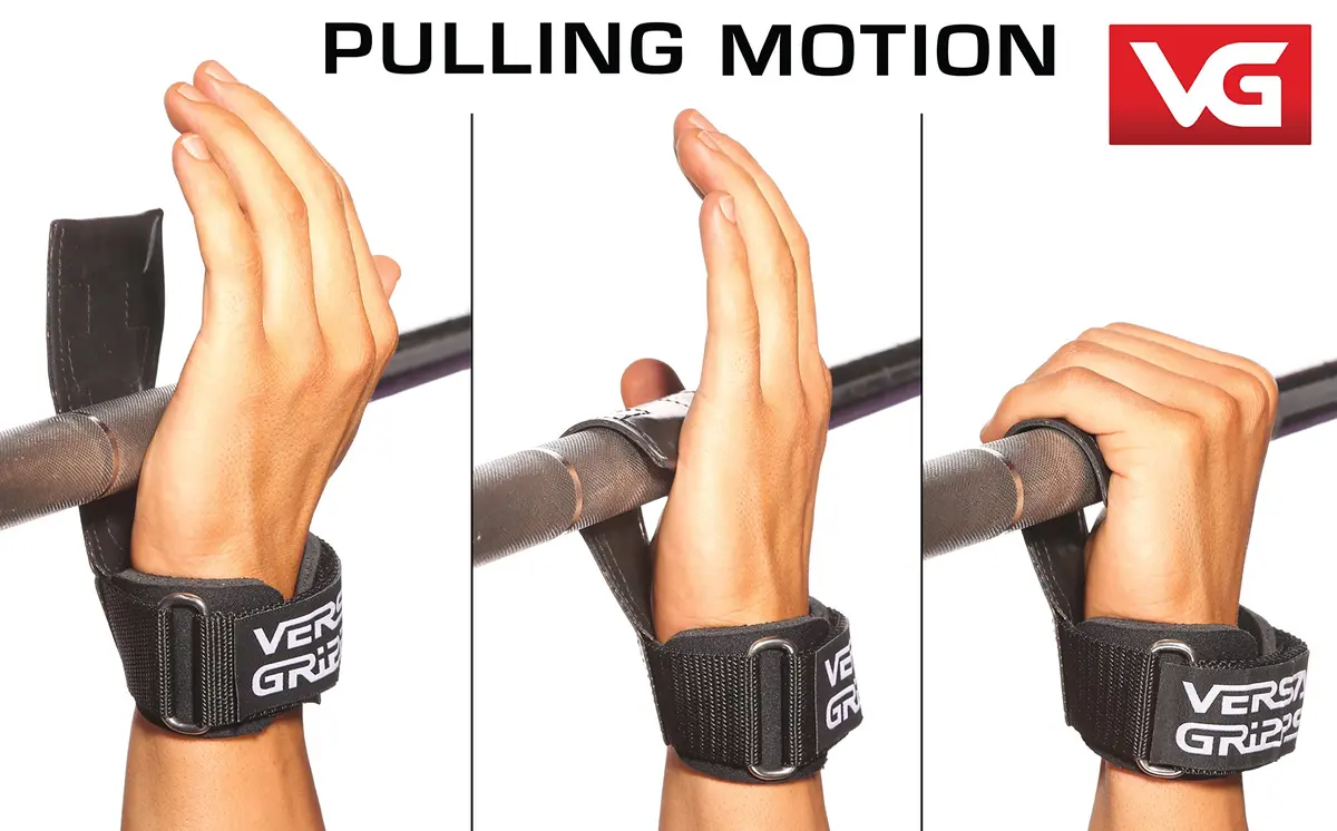 Versa Gripps PRO Wrist Straps XS Black | Proven All-in-One Advantage for Weightlifting - view 3