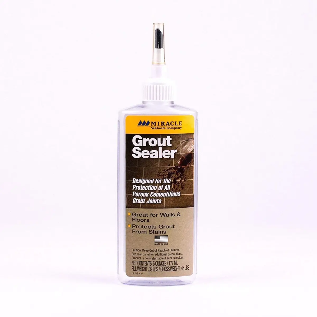 Miracle Sealants GRT SLR Grout Sealer 6 oz. | Water & stain protection for grout joints - main product image