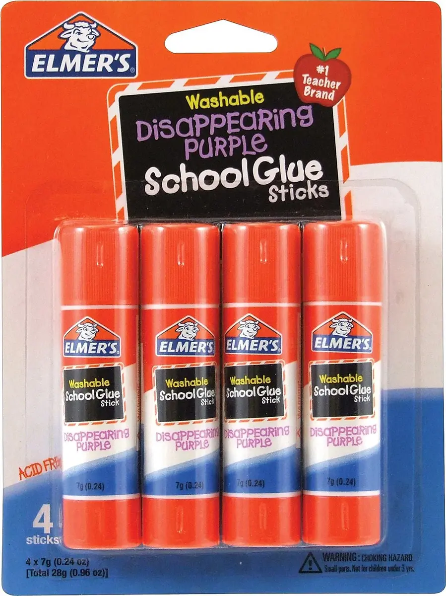 Elmer's Disappearing Purple School Glue Stick 0.24 oz | No-Mess Bonding for Students & Crafts - view 2